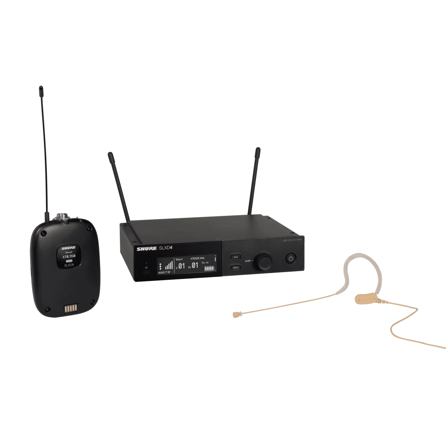 SLXD14/153T - Wireless System with SLXD1 Bodypack Transmitter 