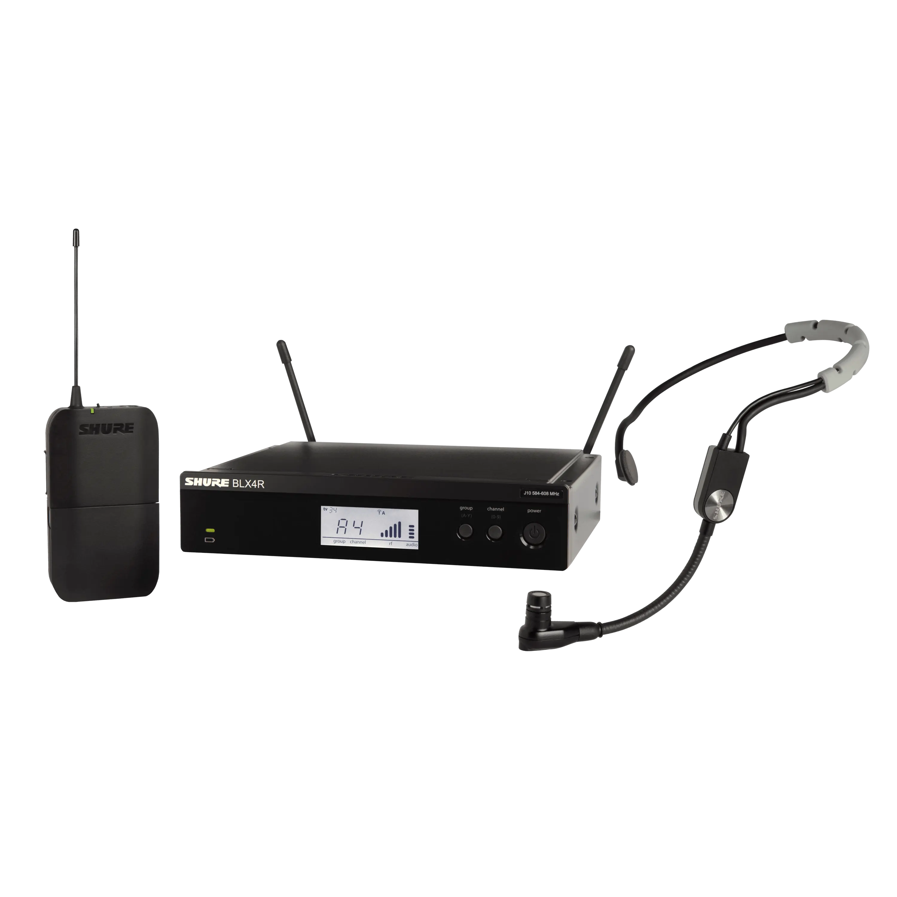 BLX14R/SM35 - Wireless Rack-mount Headset System with SM35 Headset 