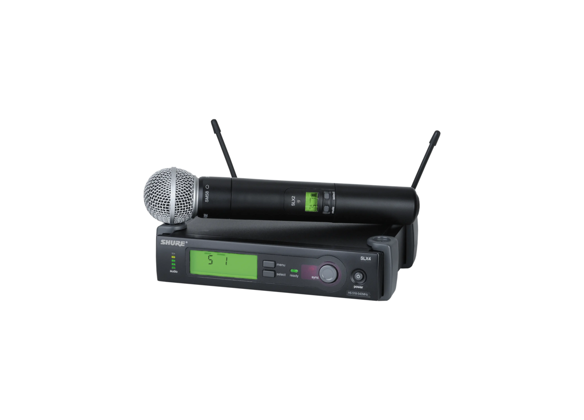 Shure Sistema de micrófono inalámbrico SLXD24/SM58 con micrófono de mano  SM58