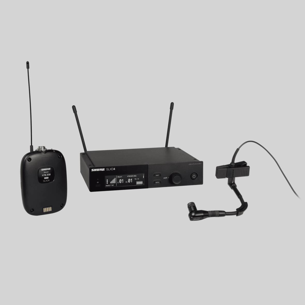 SLXD14/B98H - Wireless System with SLXD1 Bodypack Transmitter 
