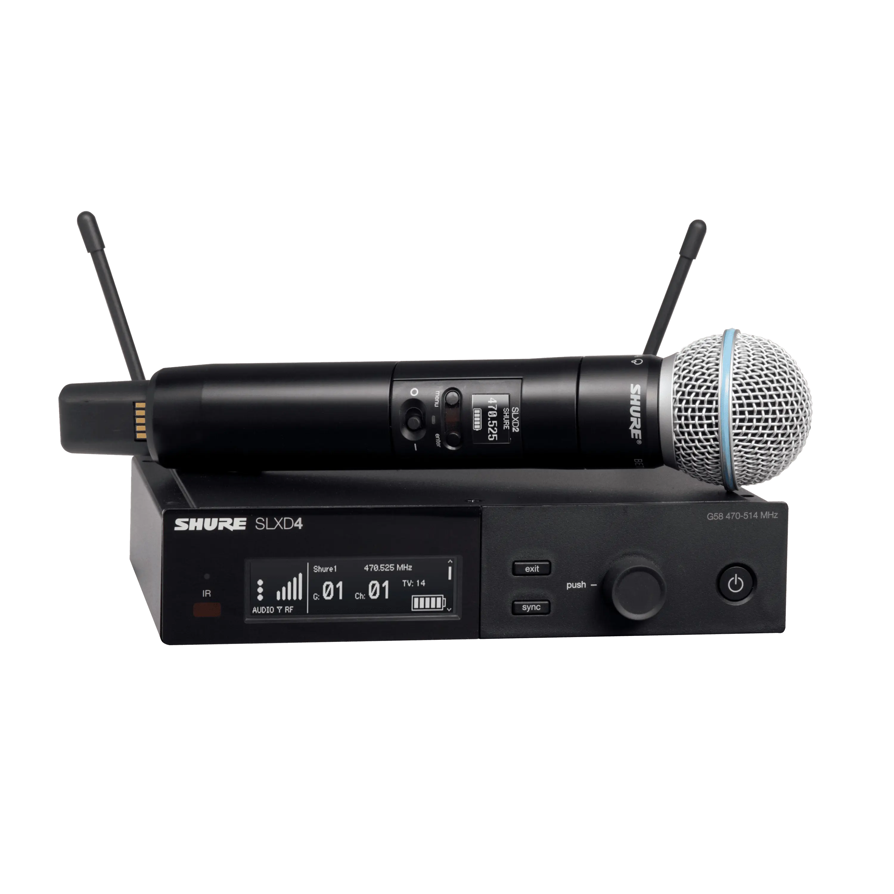 Shure SLXD24D/B58 - Double système HF Micro main - N2S Store