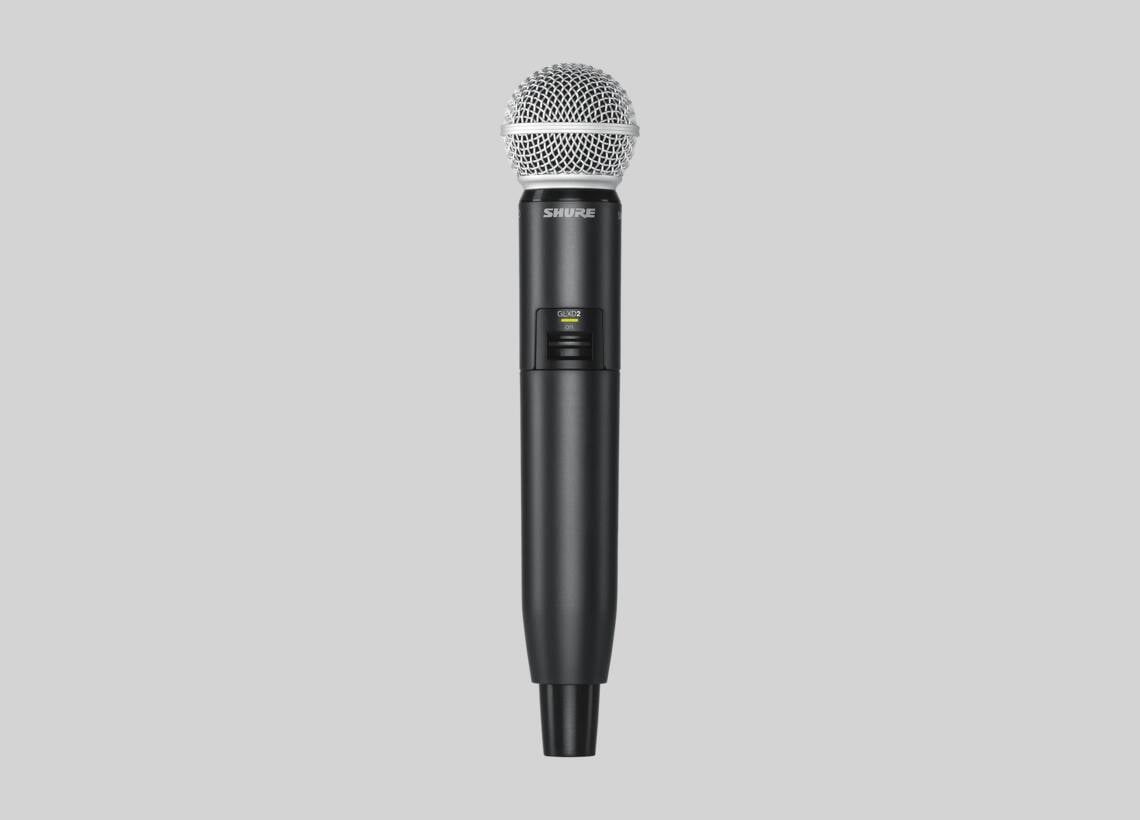 GLXD2+/SM58 - Digital Wireless Dual Band Handheld Transmitter with SM58®  Vocal Microphone - Shure USA