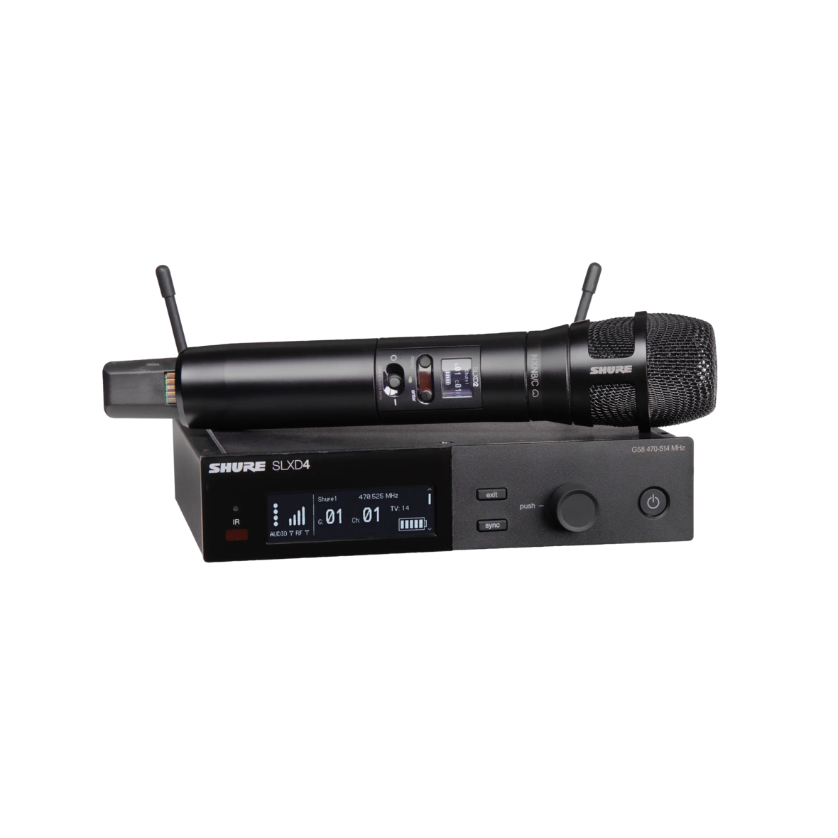 SLXD24/N8CB - Nexadyne™ 8/Cハンドヘルド送信機付きワイヤレス SLXD24/N8CB - Nexadyne™ 8/Cハンドヘルド送信機付きワイヤレス
