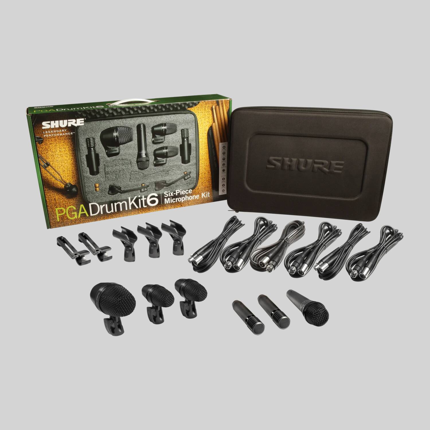 Amazon | SHURE ドラム用マイクロホンキット 6本セット