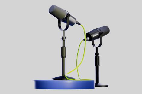 Abbildung Shure MV7i & MV7X Podcaster Bundle
