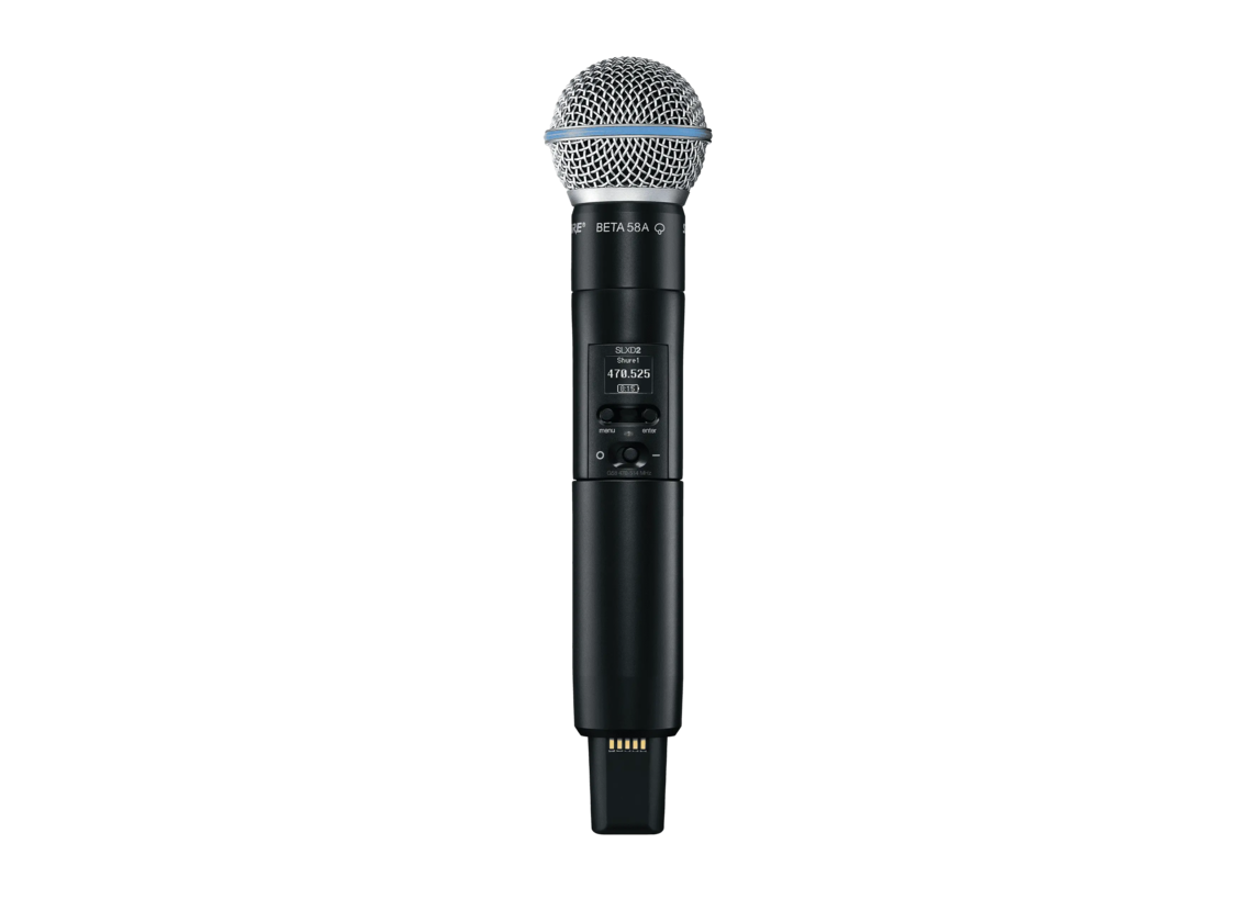 SLXD2/B58 - Beta®58Aマイクヘッド付きハンドヘルド型送信機 - Shure 日本