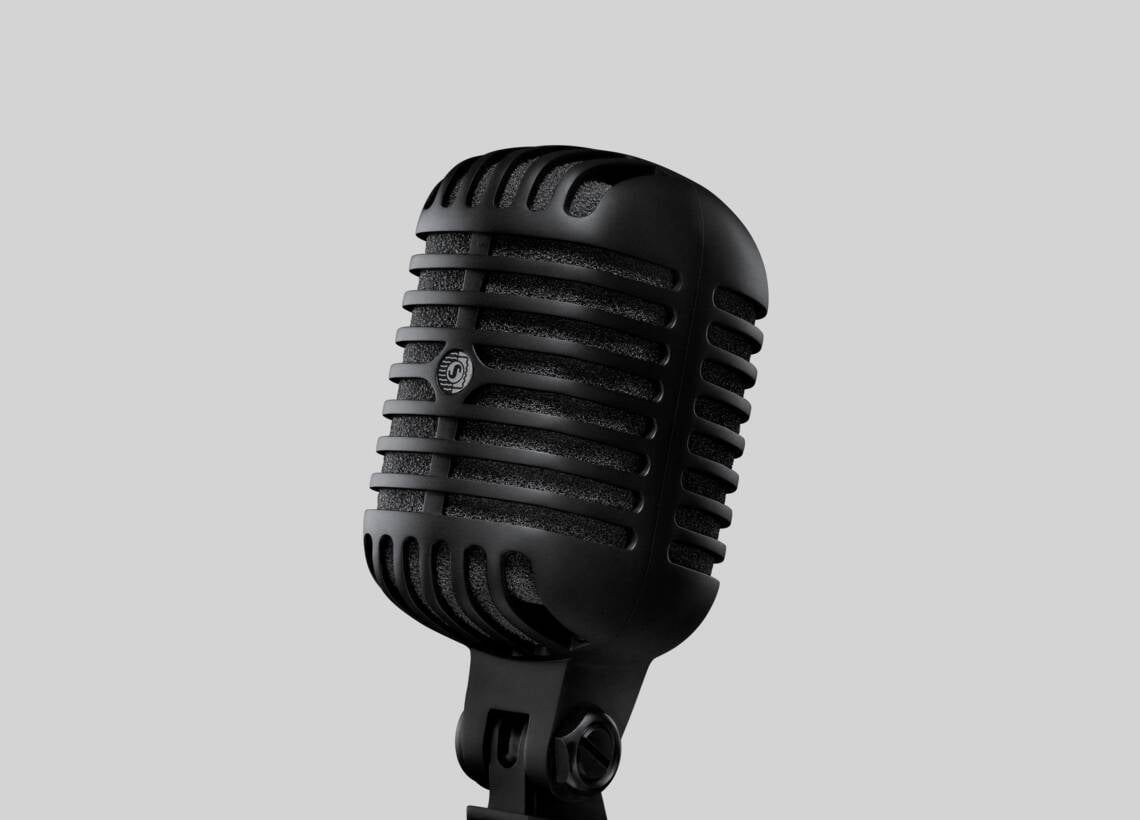 Super 55-BLK - Vocal Microphone Pitch Black Edition - Shure USA