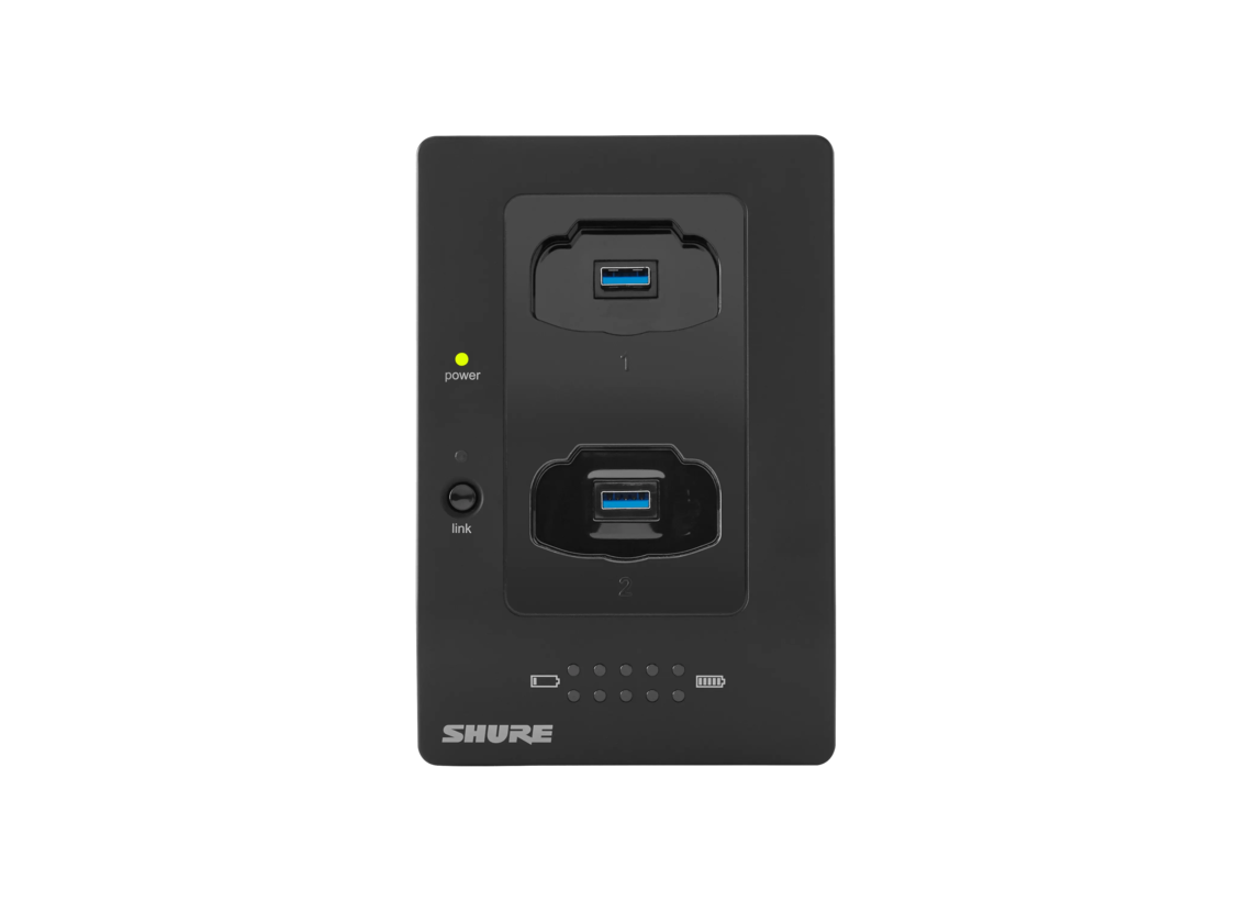 MXWNCS2 - Two-Channel Networked Charging Station - Shure USA