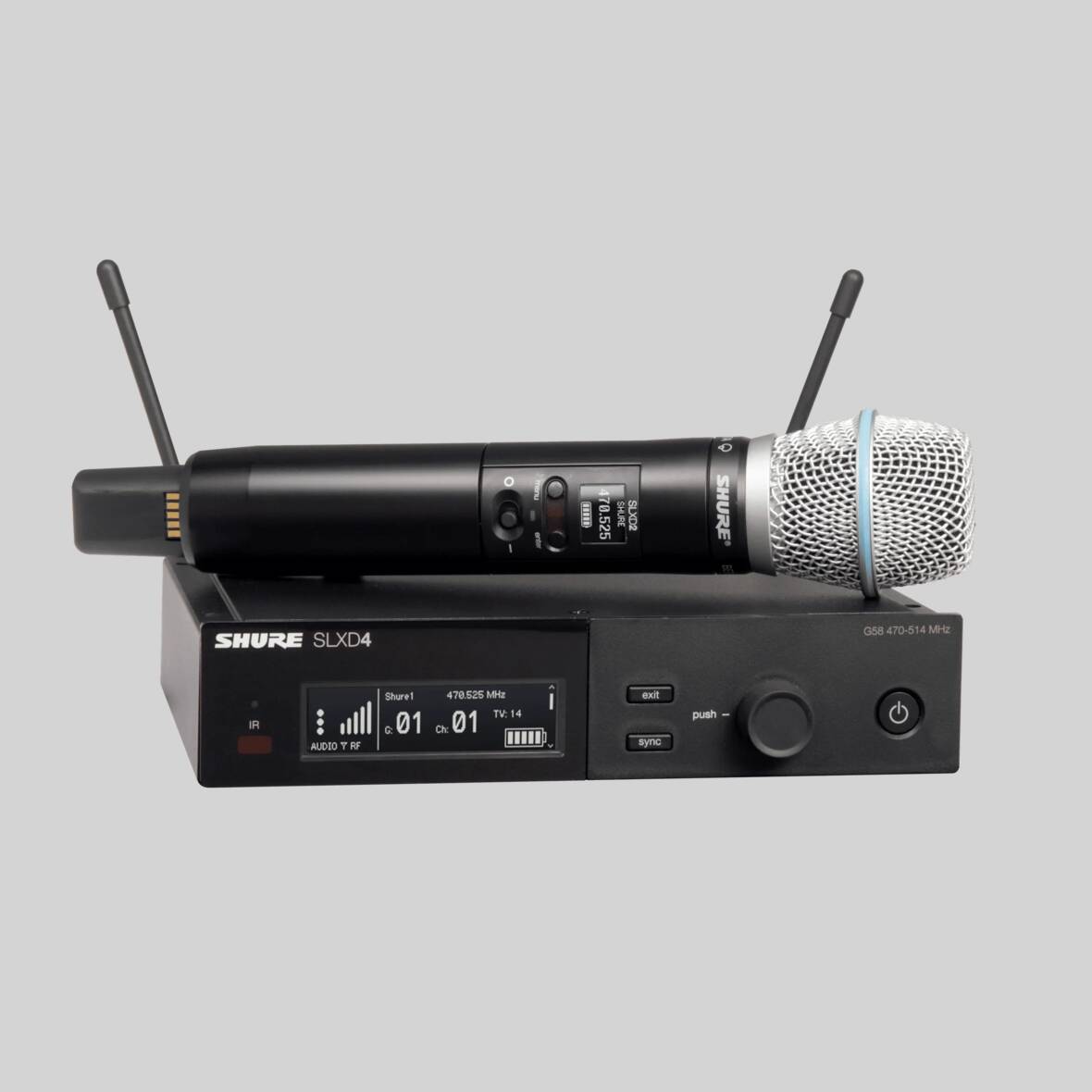 SLXD24 B87A Wireless System with Beta 87A Handheld Transmitter