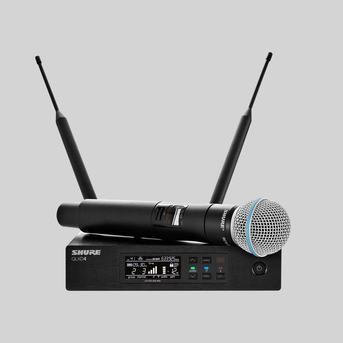QLXD24/B58 - System with QLXD2/BETA58A Handheld Transmitter