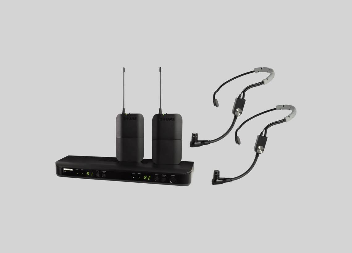 Wireless Headset Lavalier Microphone System -alvoxcon Dual