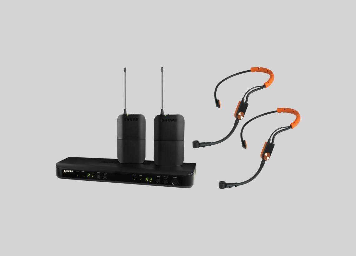 BLX188 SM31 Wireless Dual Fitness Headset System with two