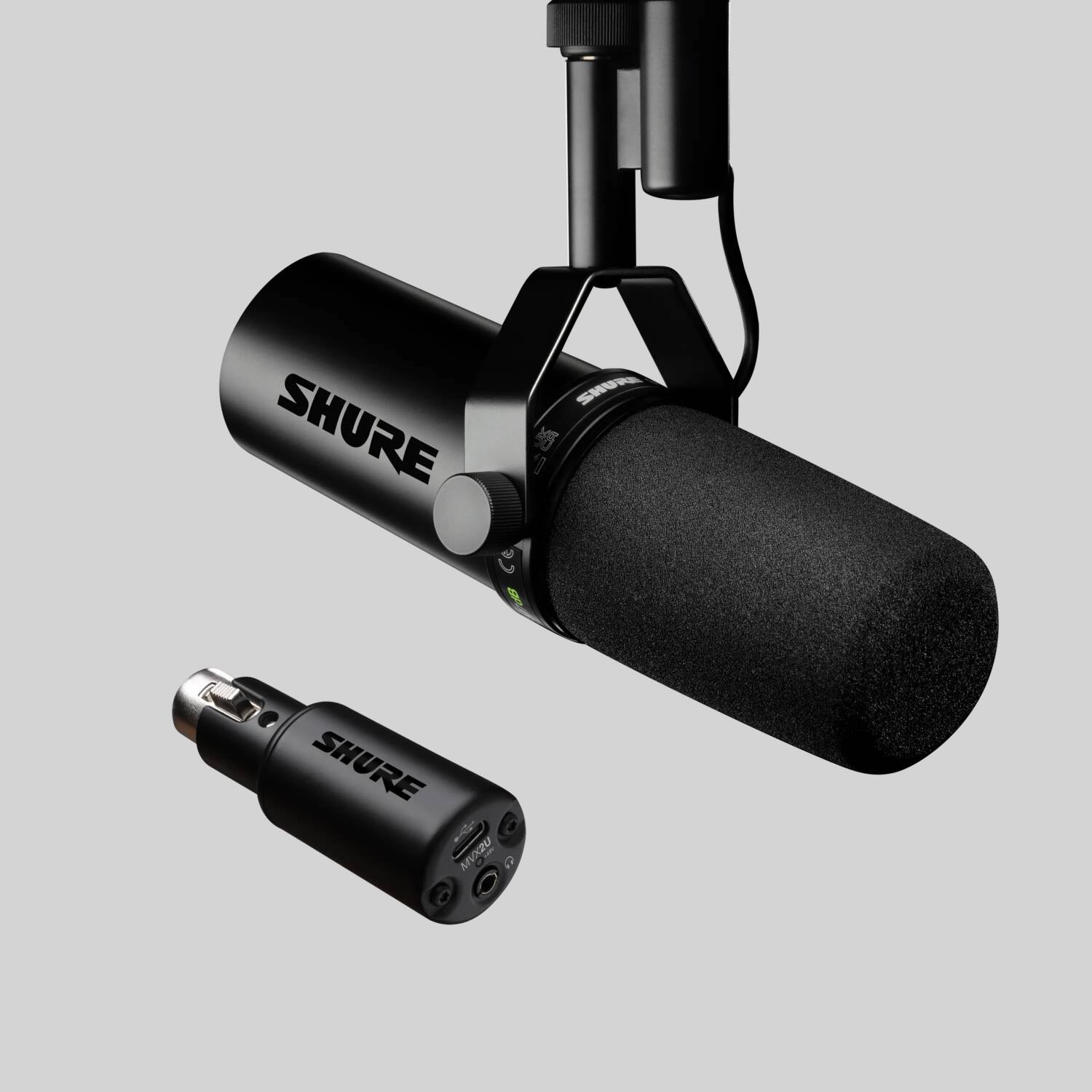 Amazon.com: Shure SM7B + Shure MVX2U Bundle, Studio Vocal Recording  Microphone with XLR to USB Connectivity : Musical Instruments